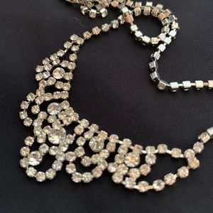 Sparkling statement crystal necklace